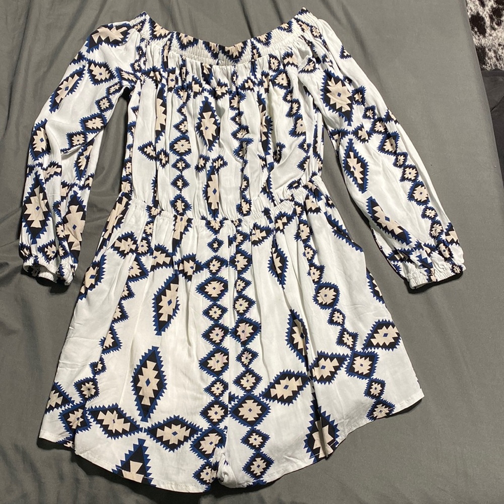 Miss Kelly 1999 off the shoulder romper with open back .